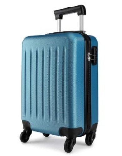 Kono Carry on Luggage 19inch Suitcase Airline Approved Lightweight ABS Material Carry on Suitcase Spinner Wheels 360° Rotation for Women Travel Suitcase Navy - Lot 135
