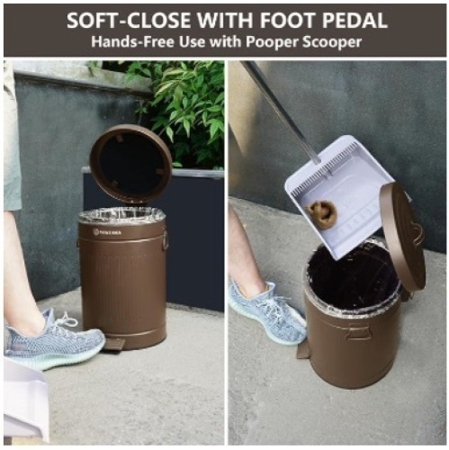 PAWZIDEA Dog Poop Trash Can for Outdoors - Lot 299