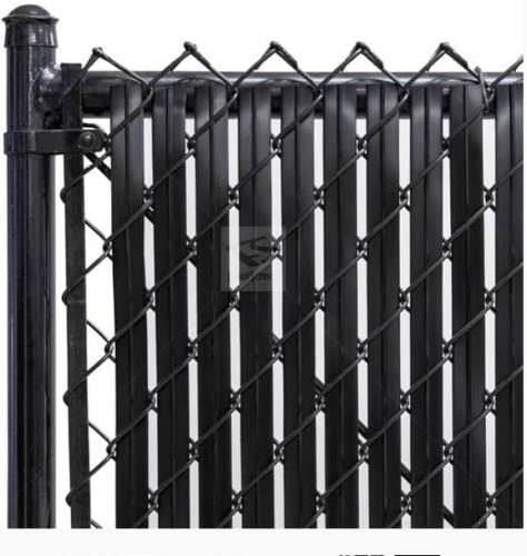 The Blade Slat from Fenpro offers a sleek flat design, proprietary PVC TruTech® plastic, and added 88% privacy to any chain link fence. - Lot 386