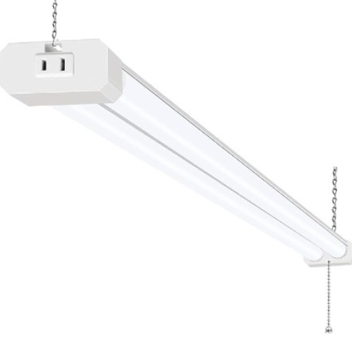 5000K LED Shop Light Linkable, 4FT Daylight 42W LED Ceiling Lights for Garages, Workshops, Basements, Hanging or FlushMount, Included Power Cord and Pull Chain, 4200lm, ETL - Lot 426