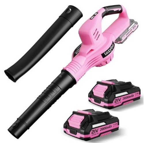 Leaf Blower Cordless with 2 Batteries and Charger, 150MPH Pink Electric Leaf Blower, 2.0Ah Battery Powered Leaf Blowers for Lawn Care, Patio, and Snow, Birthday Gifts for Women Mom$129.99 - Lot 442