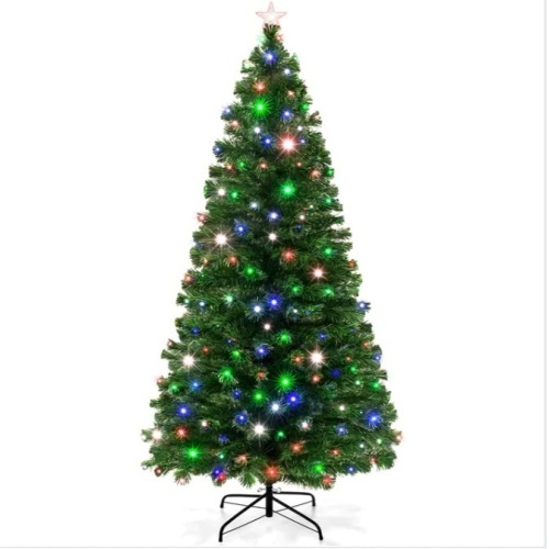6' Pre-Lit Fiber Optic Pine Christmas Tree w/ Multicolor & LED Lights $199.99 - Lot 185