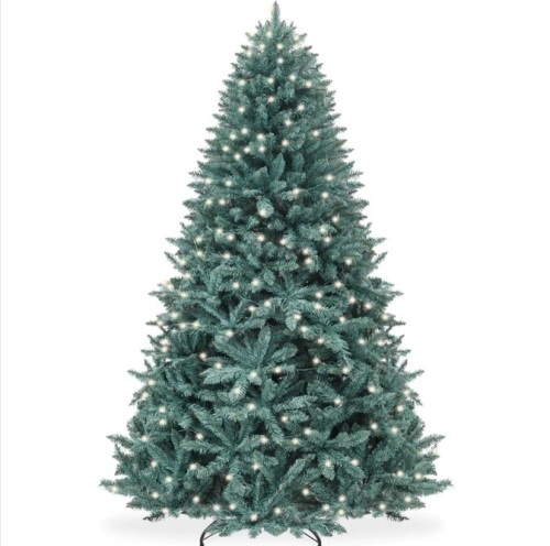 6' Pre-Lit Blue Spruce Christmas Tree w/ Foldable Base, Incandescent Lights $218.99 - Lot 188