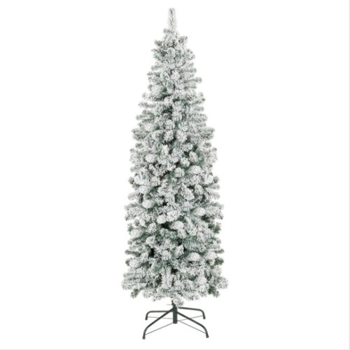 9' Snow Flocked Artificial Pencil Christmas Tree w/ Stand $272.99 - Lot 180