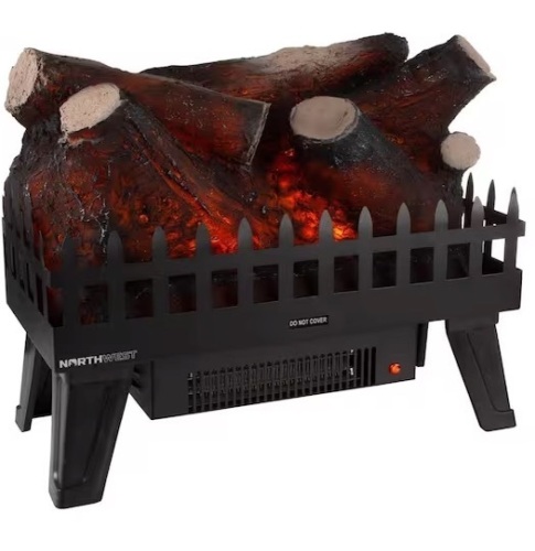Northwest 19 in. Ventless Electric Log Fireplace Insert - Lot 24