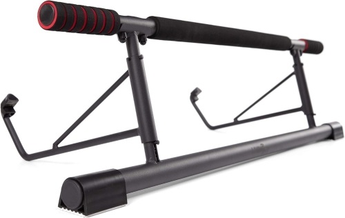 Living.Fit Pull Up Bar for Doorway - Durably Made with Carbon Steel for Up tp 440 lbs - Multiple Grips, Non Slip Grip Texture, Lock in Place for Home Gym Portable - Lot 564