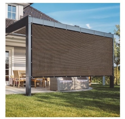 VICLLAX 90% Shade Fabric Sun Shade Cloth Privacy Screen with Reinforced Grommets for Outdoor Patio Garden Pergola Cover Canopy 20x20 FT, Mocha $102.99 - Lot 364