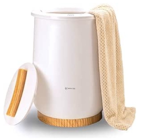 Towel Warmers, Luxury Bucket Towel Warmer, Large Towel Warmer for Bathroom, Auto Shut Off, Fits Up to Two 40"X70" Oversized Towels, Bathrobes, Blankets, PJ's and More, CL1 $146.99 - Lot 483