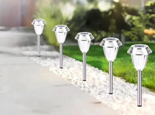 wominoy Solar Pathway Lights - 12 Pack Landscape Lawn Solar Lights Outdoor Waterproof，Super Bright LED Warm White & IP65 Garden Lights Stakes for Path, Yard Decoration, Driveway, Walkway - Lot 344