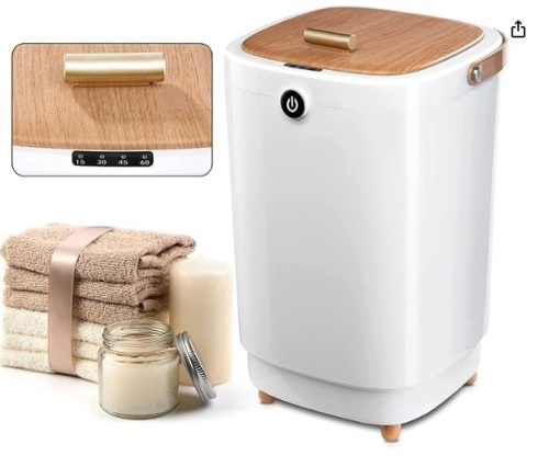 AZOUTDOOR Large Towel Warmers for Bathroom,Luxury Portable Bucket Towel Warmer Fits Up to Two 70"X80" Oversized Towels $118.99 - Lot 471