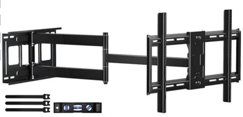 Long Arm TV Wall Mount , Full Motion with 43 inch Extension Articulating Arms, Swivel and Tilt TV Bracket, Holds up to 110 lbs, $99.99 - Lot 476