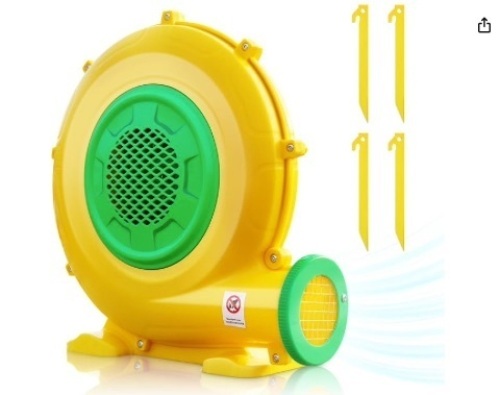 Heipigo Bounce House Blower, 480 Watt 0.64HP Air Blower for Inflatable, Electric Air Blower Fan for Inflatable Bouncer, Perfect for Small Inflatable Objects Inflatable Bounce House$82.99 - Lot 455