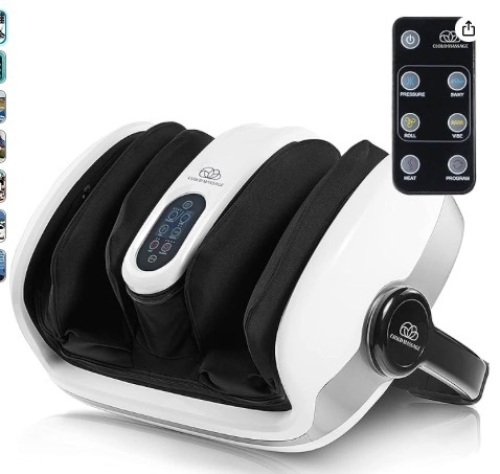 Cloud Massage Shiatsu Foot Massager for Circulation and Pain Relief - Machine for Relaxation, Plantar Fasciitis Relief, Neuropathy, Heat Therapy - FSA/HSA Eligible $259.99 - Lot 465