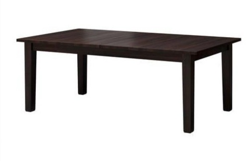  Stornas Extendable dining table with two extra leaves seats 6-10, Length: 97 1/4 in Min. length: 79 1/8 in Max. length: 115 3/8 in Width: 41 3/8 in Height: 29 1/8 in    - Lot 26a