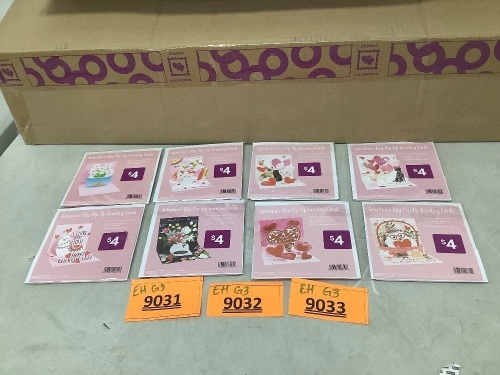 Valentines Day Popshelf Card Display - Lot 9032