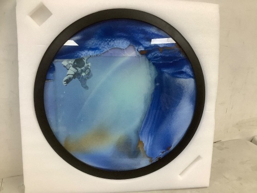 3D Glass Wall Sculptures Creative Deep Sea Sandscape - Lot 9083