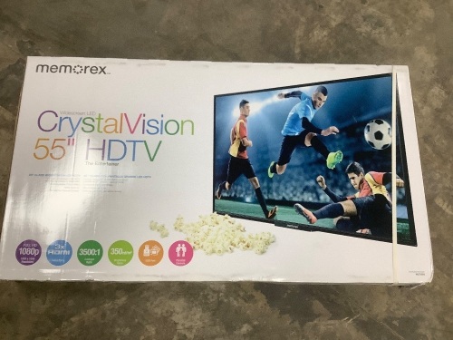Memorex 55" Crystal Vision TV - Lot 9093