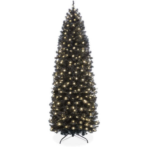 Pre-Lit Black Artificial Pencil Holiday Tree 6ft - Lot 9127