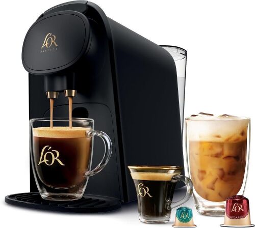 L'OR Barista System Coffee and Espresso Machine Combo by Philips, Black - Lot 9185