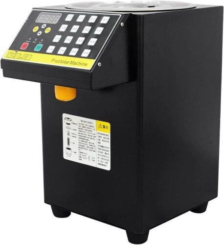 XEOLEO Fructose machine Sugar dispenser Bubble tea shop machine Automatic Sugara quantitative machine16 grid Syrup dispenser 9L (Black) - Lot 9198
