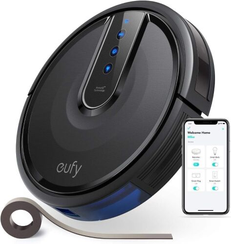 eufy by Anker, BoostIQ RoboVac 35C, Robot Vacuum Cleaner, Wi-Fi, Upgraded, Super-Thin, 1500Pa Strong Suction, Touch-Control Panel, 6ft Boundary Strips, Quiet, Cleans Hard Floors to Medium-Pile Carpets - Lot 9206