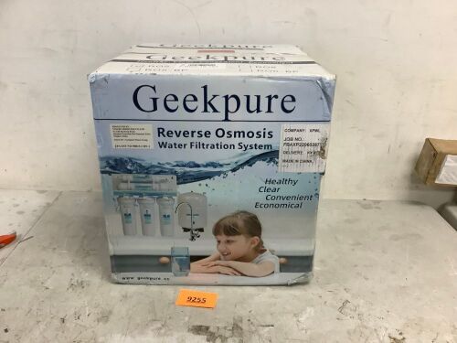 Geekpure Reverse Osmosis Water Filtration System - Lot 9255