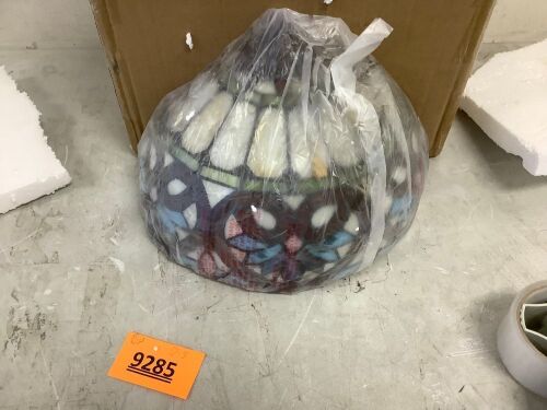 Stained Glass Light Fixture - Lot 9285
