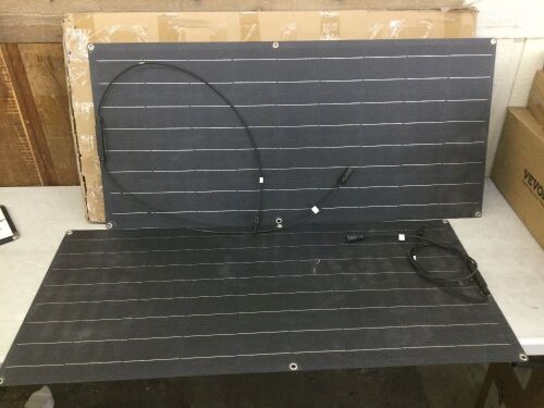 Flexible Solar Panels, Set of 2 - No Wires or Controllers  - Lot 233