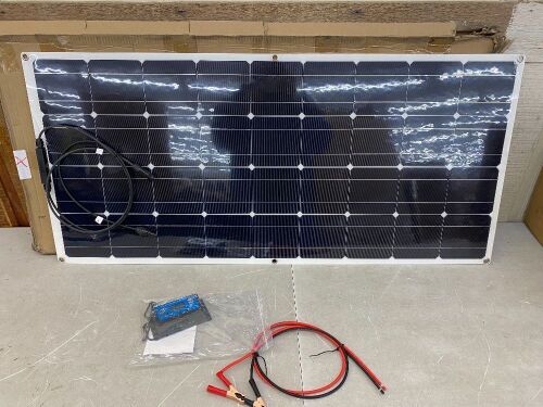 Flexible Solar Panel with Wires & Controller  - Lot 236