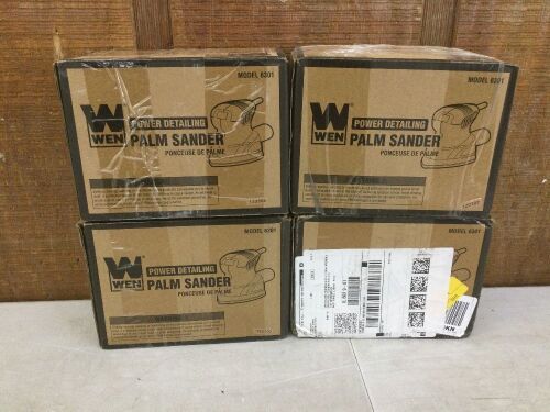 Lot of (4) WEN 6301 Electric Detailing Palm Sander - Lot 239