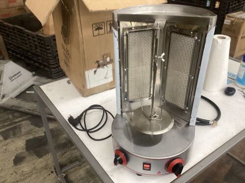 Vertical Kebab Gas Grill  - Lot 654