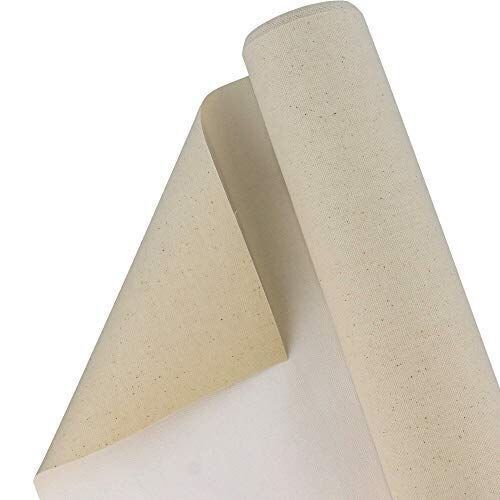 U.S. Art Supply Primed Canvas Roll, 63" Wide x 6 Yard Long  - Lot 662