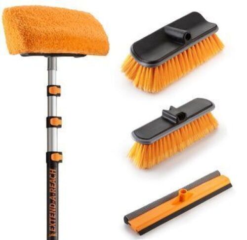 Lot of (2) Extend-A-Reach High Reach Brush Kit with 30' Extension Pole  - Lot 739