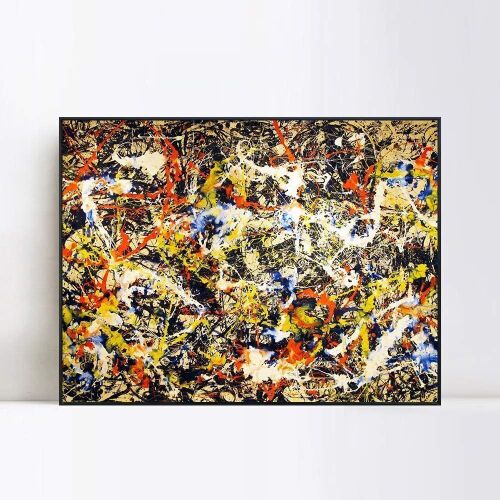 Abstract Canvas Wall Art 39.75" x 27.5"  - Lot 745