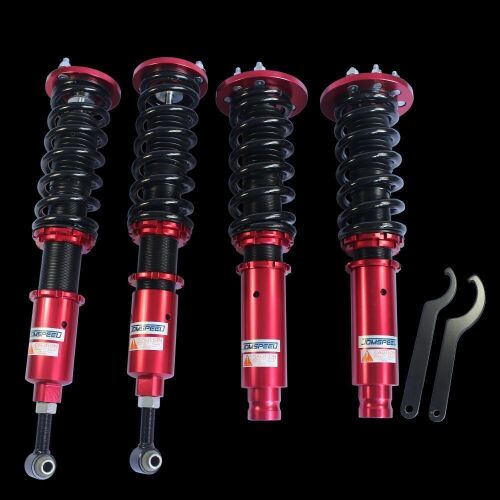JDMSPEED Red Coilover Struts Shcoks for 98-02 Honda Accord 99-03 Acura TL 01-03 CL - Lot 191