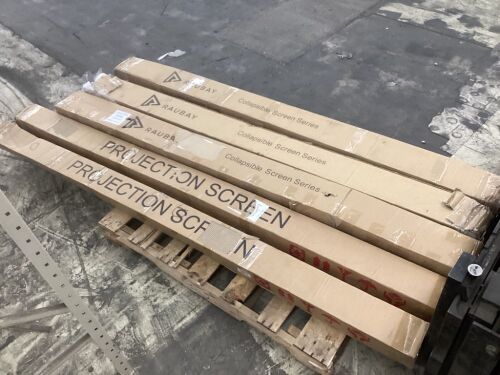 Lot of (5) Projector Screens - Uninspected - Lot 597