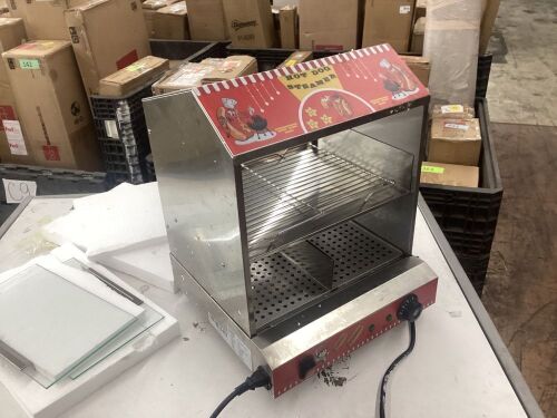 ANFIRE Hot Dog Steamer with Bun Warmer - Missing Water Pan  - Lot 569