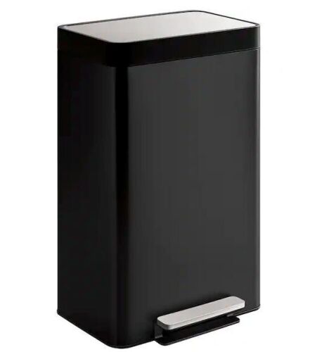 Kohler 13 Gal. Stainless Steel Trash Can in Black - Dented - Lot 563