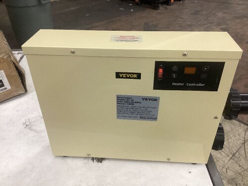 VEVOR 240V 50-60HZ Digital Water Heater with Adjustable Temperature Controller for Swimming Pool and Hot Tubs - Lot 524