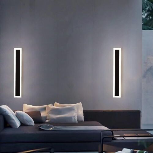 Lot of (2) 24" Modern Wall Sconce Light Fixture  - Lot 490