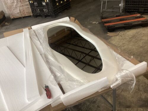 Irregular Wavy Mirror - Lot 480
