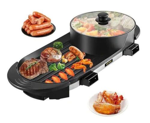 VEVOR 2 in 1 BBQ Grill and Hot Pot 72 sq. in.  - Lot 424