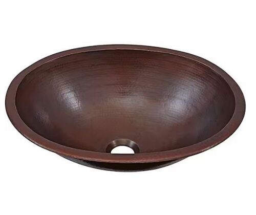 SINKOLOGY Schrodinger 18 Gauge 12 in. Copper Dual Flex Bath Sink in Aged Copper - Lot 426