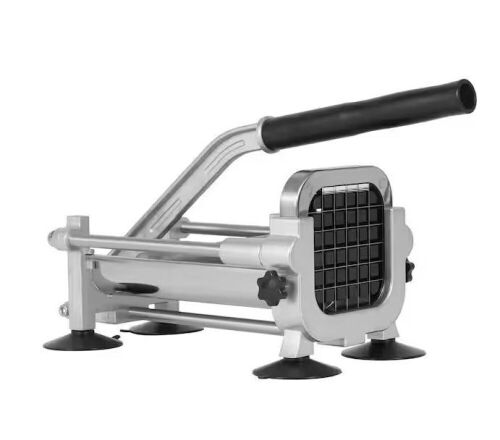VEVOR French Fry Cutter, Potato Slicer with 1/2 in. Stainless Steel Blade, Suction Cups - Lot 428