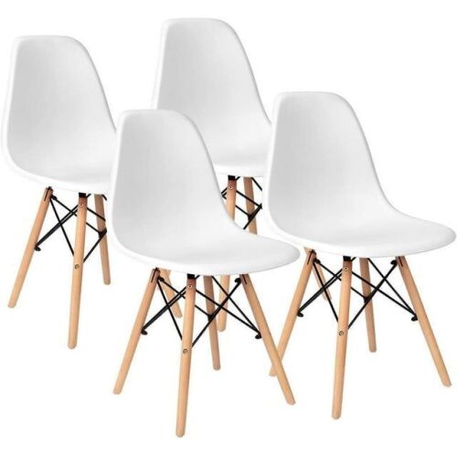 Mid Century Modern Shell Dining Chairs, Set of 4  - Lot 608