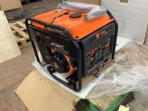 WEN DF875iX 8750-Watt RV and Transfer-Switch-Ready 120V/240V Dual Fuel Open Frame Inverter Generator with Remote Electric Start and CO Shutdown Sensor - Doesn't Have Box 2  - Lot 48