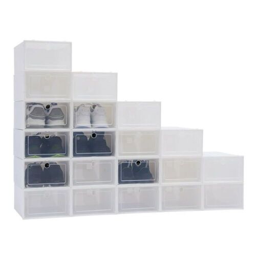 Plastic Shoe Storage Container, 24 Pack - Lot 111