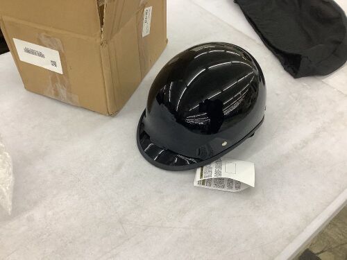 Gloss Black Motorcycle Helmet  - Lot 438