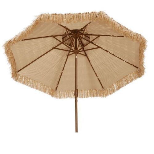 9' Thatched Tiki Patio Umbrella  - Lot 136