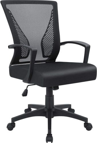 Furmax Office Chair Mid Back Swivel Lumbar Support - Lot 147